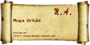 Moga Arkád névjegykártya
